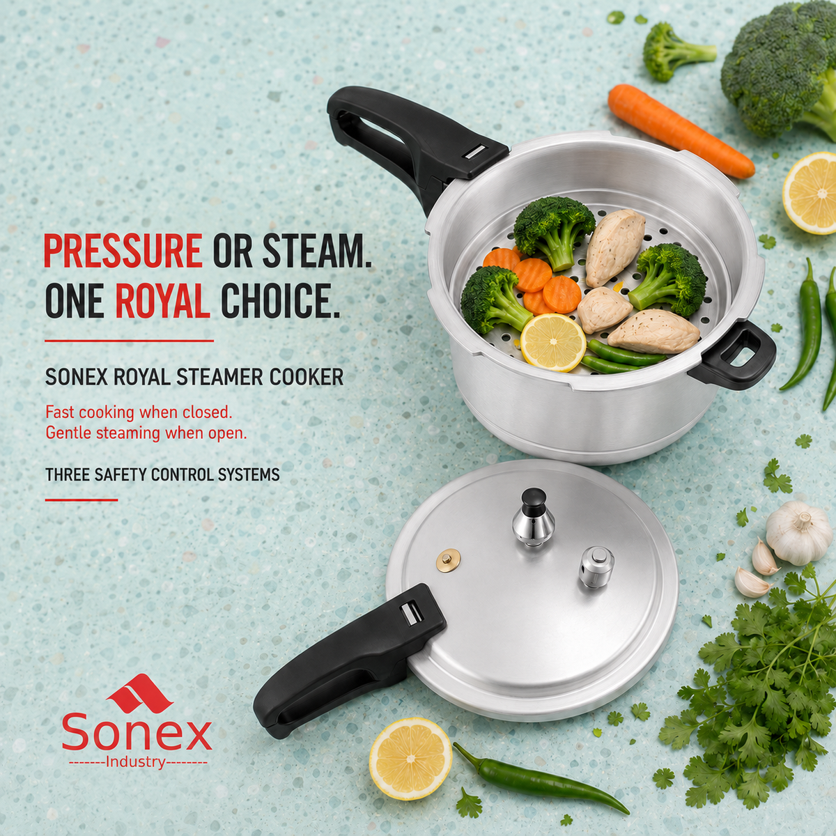 Sonex Royal Steamer Cooker