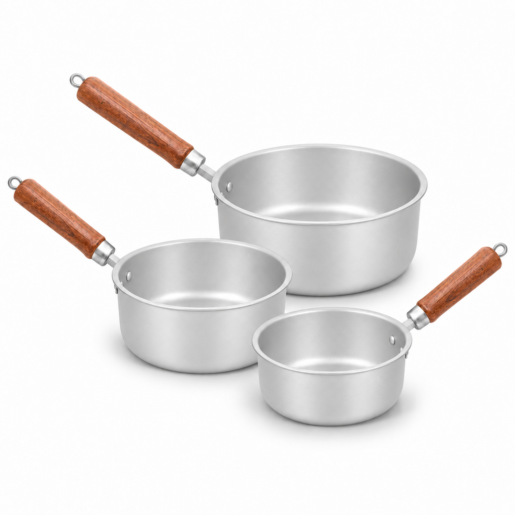 Sonex Anodized Saucepan Set – 3 Pieces
