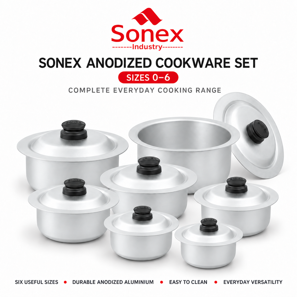 Sonex Anodized Cookware Set 0–6