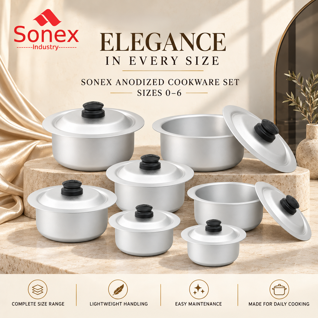 Sonex Anodized Cookware Set 0–6