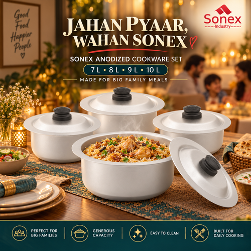 Sonex Anodized Cookware Set 7–10