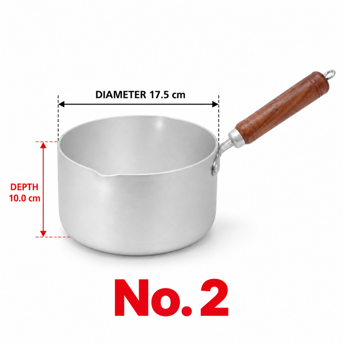 Sonex Anodized Classic Milk Pan Set – 3 Pieces
