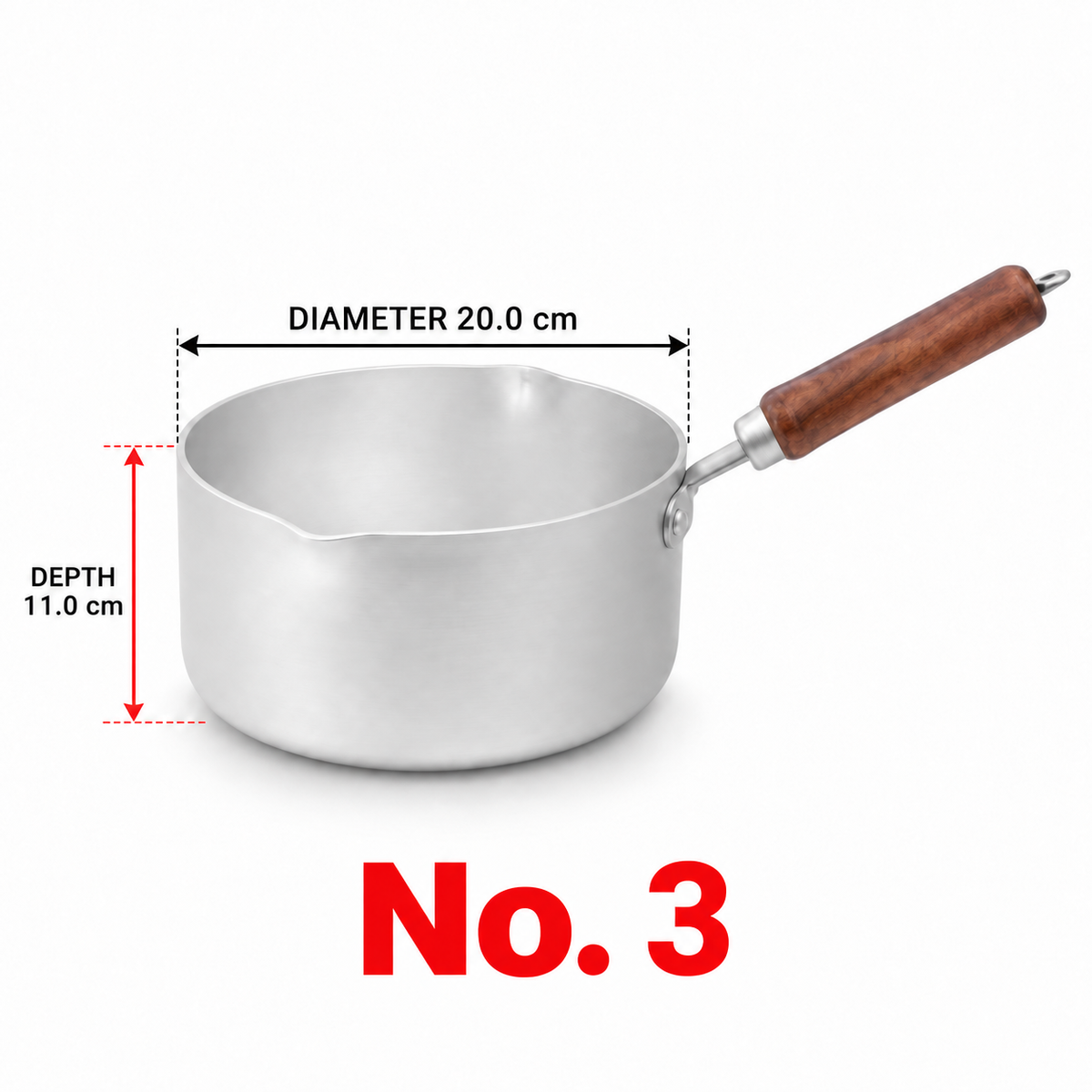 Sonex Anodized Classic Milk Pan Set – 3 Pieces