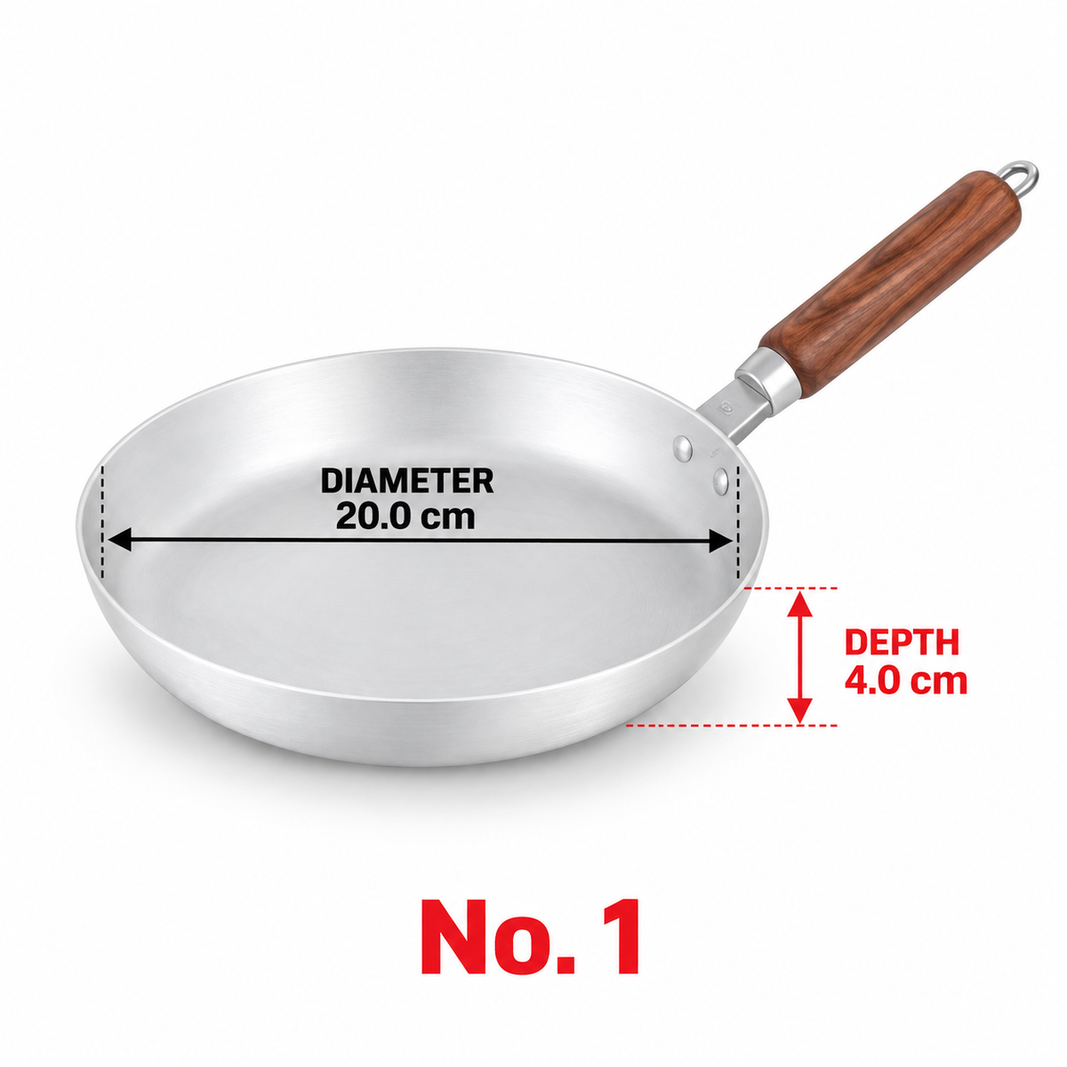Sonex Anodized Super Fry Pan Set – 4 Pieces