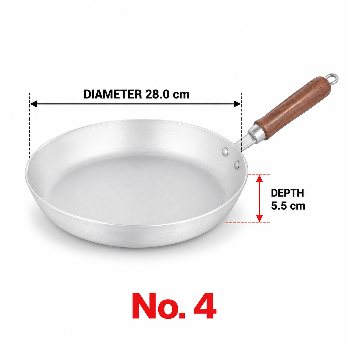 Sonex Anodized Super Fry Pan Set – 4 Pieces