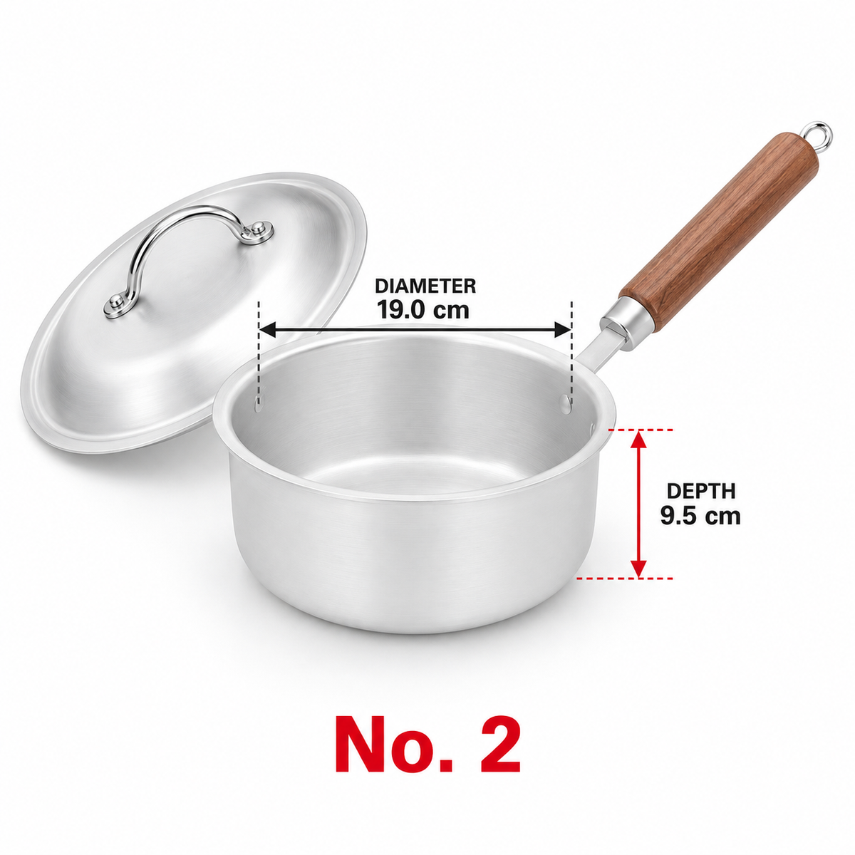 Sonex Chrome-Wire Saucepan Set – 3 Pieces