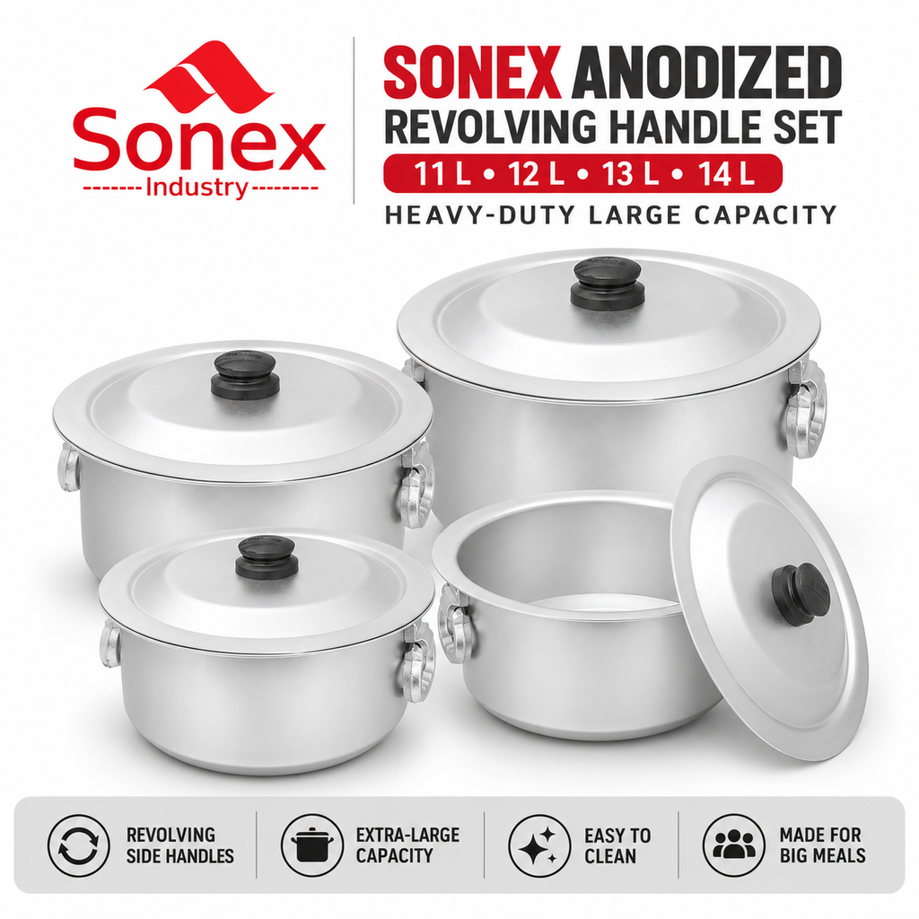 Sonex Anodized Cookware Set 11–14