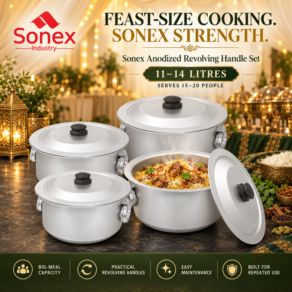 Sonex Anodized Cookware Set 11–14