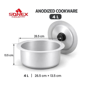 Sonex Anodized Cookware Set 0–6
