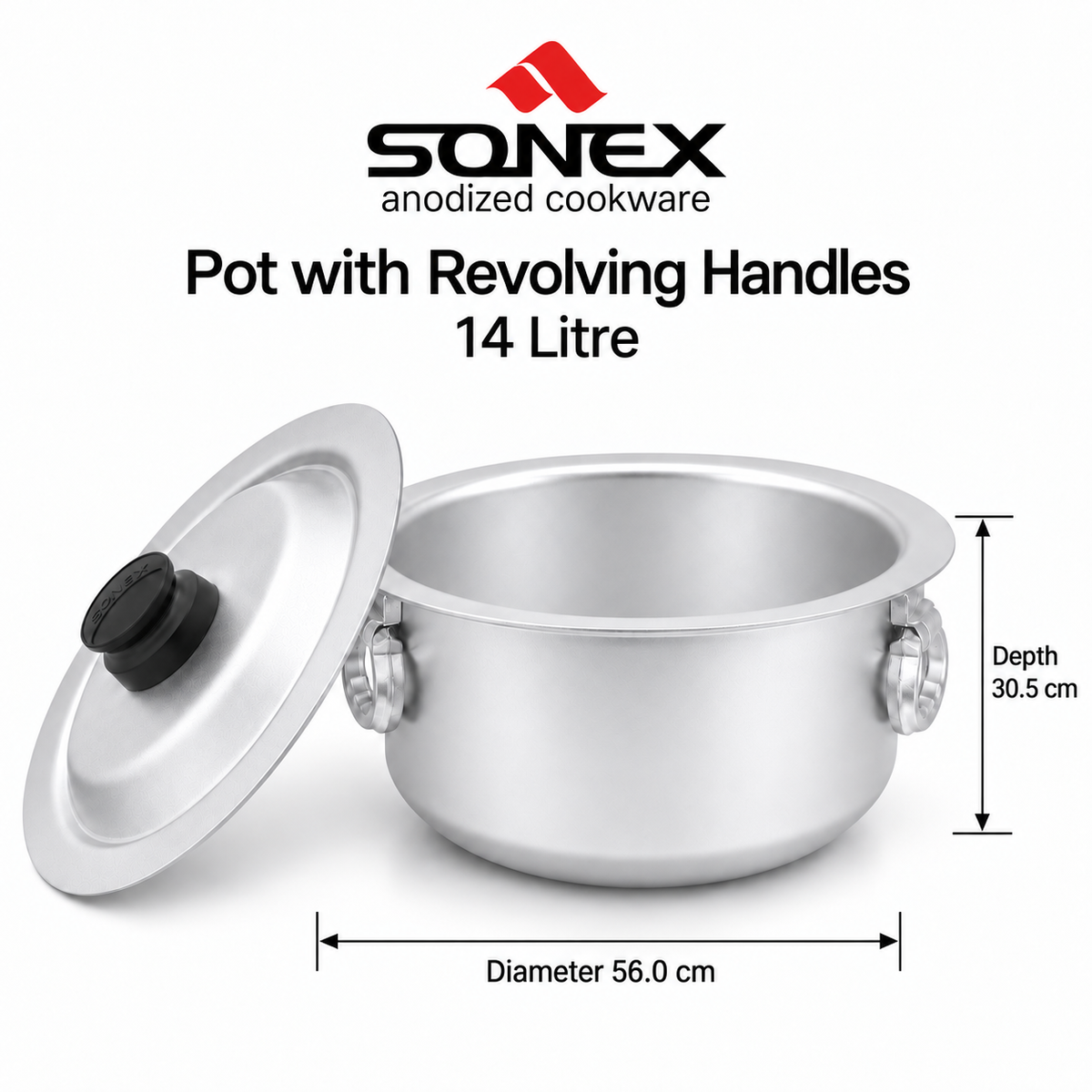 Sonex Anodized Cookware Set 11–14