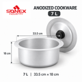 Sonex Anodized Cookware Set 7–10