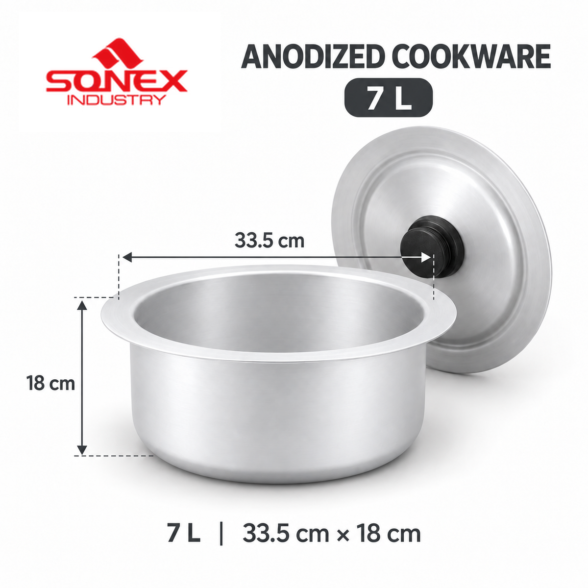 Sonex Anodized Cookware Set 7–10