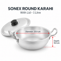 Sonex Anodized Round Karahi Set 1–8